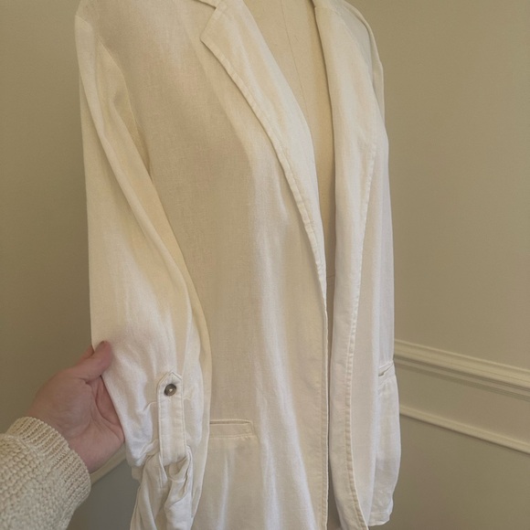 Linen blend blazer - Picture 6 of 8